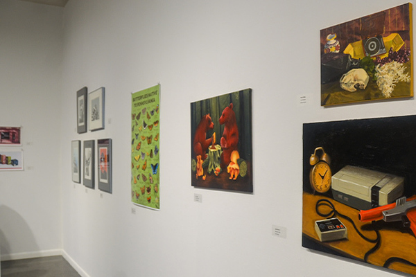 Representation of the achievement named 'SRU art students celebrated at Annual Juried Student Art Exhibition'.