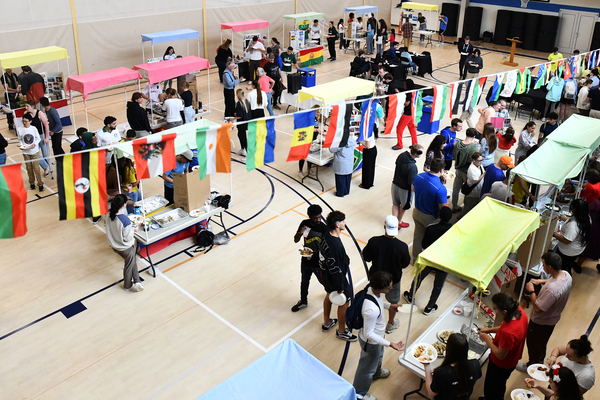 This year’s Lindsey Wilson University International Marketplace, pictured from 2025, will open at 11 a.m. CT on Thursday, April 2, at the university’s Doris and Bob Holloway Health & Wellness Center.