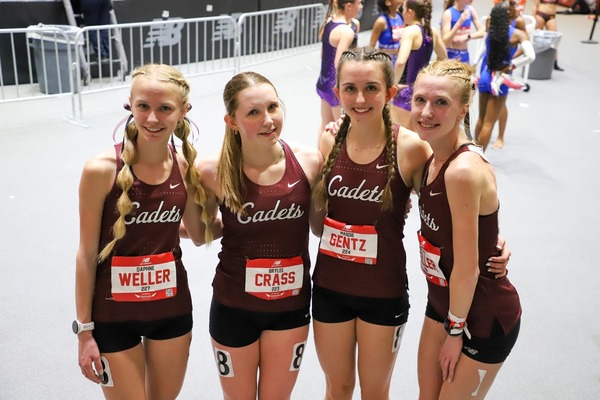 Representation of the achievement named 'Cadet Girls Track Shines At The New Balance Nationals In Boston'.
