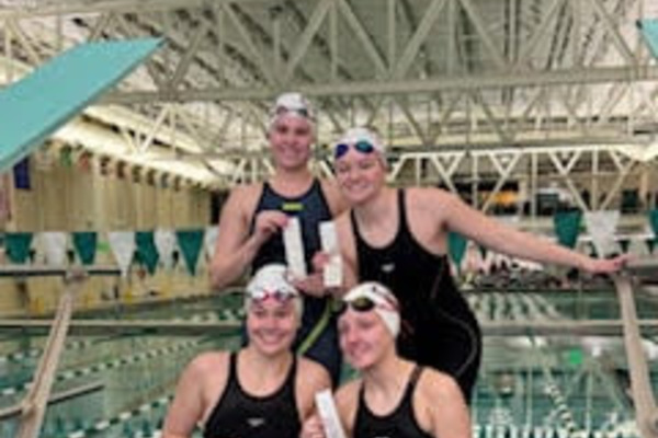 Representation of the achievement named 'CLHS Girls 200 Medley Relay Set School Record, Qualified for State Championship'.
