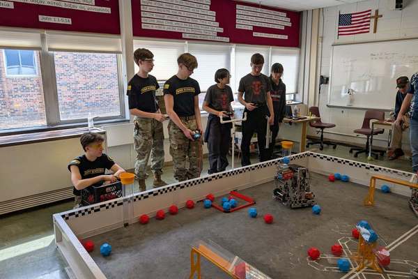 Representation of the achievement named 'CLHS Dominates at the U.S. Army Cadet Command (ROTC) 7th Brigade ROTC VEX Robotics Championship'.