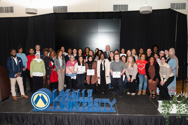 Representation of the achievement named 'La Salle University inducts newest members into the Alpha Alpha Alpha First-Generation Honor Society'.
