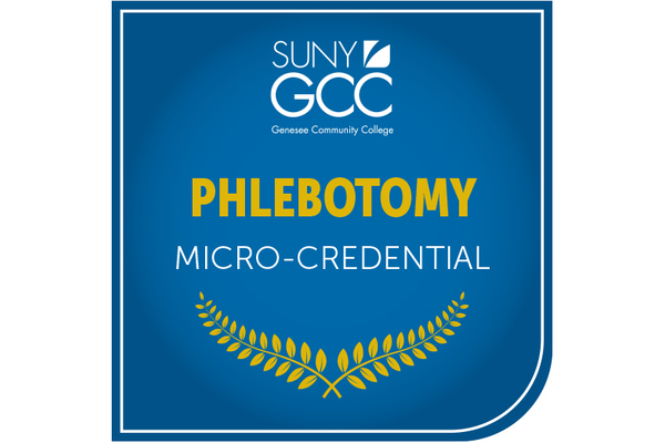 Representation of the achievement named 'Phlebotomy Micro-Credential'.