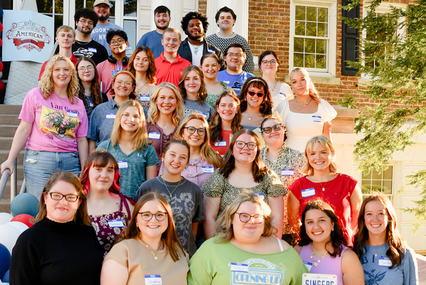 Lindsey Wilson University Director of Choral Activities Jennifer Bersaglia, front row far left, will lead the Lindsey Wilson Singers when they perform at 7 p.m. ET/6 p.m. CT on Friday, April 17, at Crestwood United Methodist Church, 7214 Kavanaugh Road, Crestwood, Kentucky.