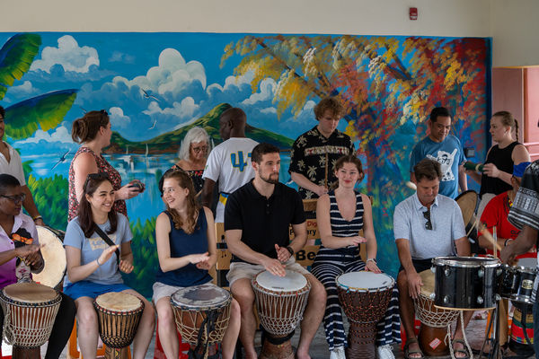 Representation of the achievement named 'Shenandoah's Global Citizenship Project Sends Student Group to Saint Lucia'.