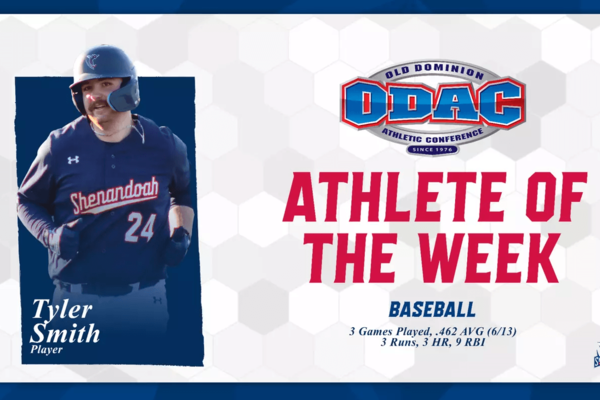 Representation of the achievement named 'Smith Named ODAC Baseball Player Of The Week'.