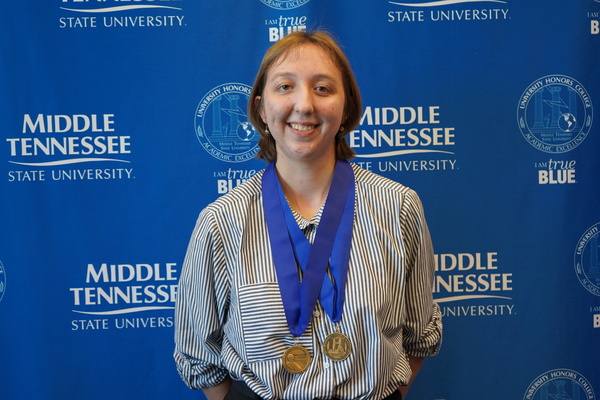 Representation of the achievement named 'Allison Gibbons successfully defends Honors thesis at MTSU'.