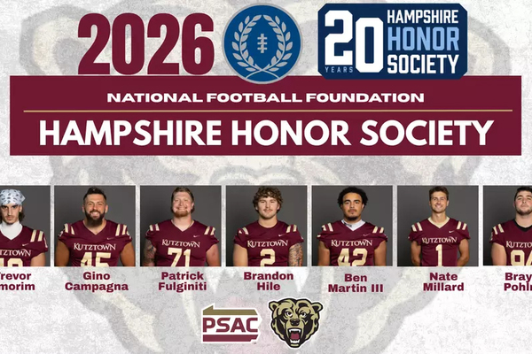 Representation of the achievement named 'Seven from Kutztown Football Named to 2026 NFF Hampshire Honor Society'.
