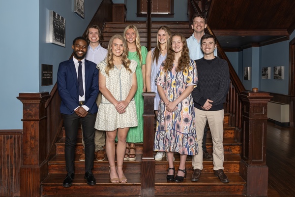 Back row, from left: Seth Miller, Anna Claire Butt, Lily Simpson, J.W. Riggs  Front row, from left: Philly Nong, Lilly Ragland, Kenna Smith, Michael Rucker