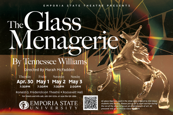 Representation of the achievement named ''Glass Menagerie' is final ESU Theatre show of the year'.