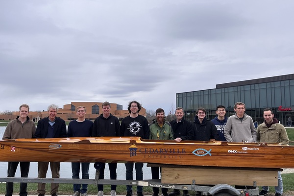 Representation of the achievement named 'Electric Boat Competition Pushes Cedarville Students Beyond the Classroom '.