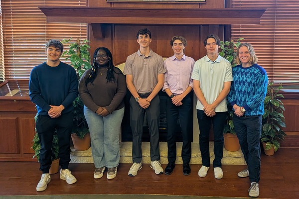 Representation of the achievement named 'Seven Wartburg students inducted into Kappa Mu Epsilon honor society'.