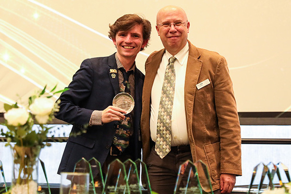 Representation of the achievement named 'Jacob Onoffrey named Outstanding Student Academic Leader '.