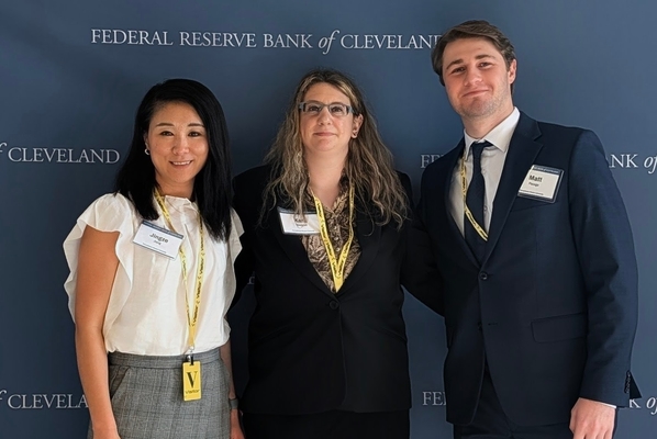 Representation of the achievement named 'PennWest students stand out at Federal Reserve Bank economics conference'.