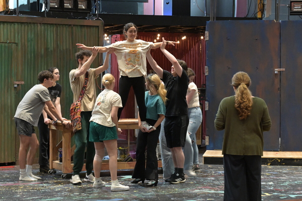 Representation of the achievement named 'Behind the scenes of Wofford Theatre's spring production "Godspell"'.
