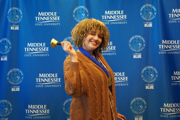 Representation of the achievement named 'Madee Bedwell successfully defends Honors thesis at MTSU'.