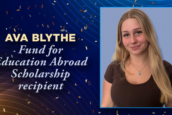 Representation of the achievement named 'UNG student Blythe heads to South Korea as FEA awardee'.