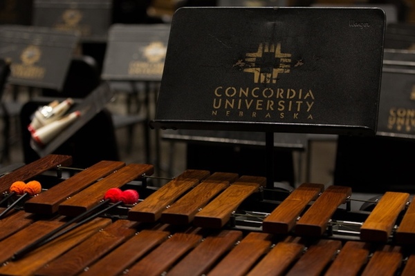 Representation of the achievement named 'Concordia University, Nebraska Percussion Ensemble and University Band to hold combined concert'.