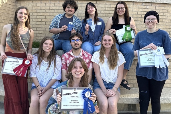 Representation of the achievement named 'CINCF Student Art Exhibition features work by 22 Concordia Nebraska art students'.