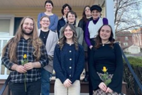 Representation of the achievement named 'CU-Bloomsburg English Honors Society inducts members'.