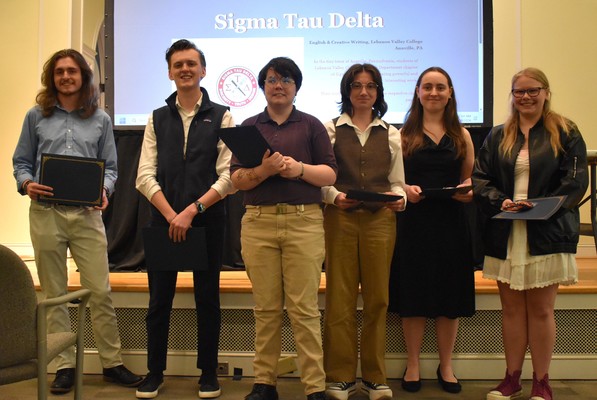 Representation of the achievement named 'Lebanon Valley College Inducts Students Into Sigma Tau Delta Society'.