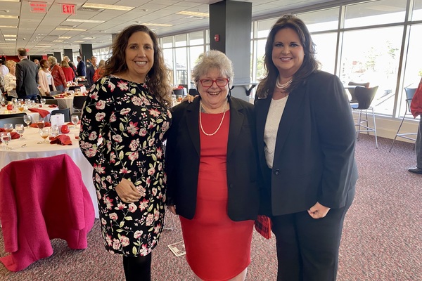 From left, JoAnn Perez, Dr. Lorren, Kimberly Dalesandro, Director of Planned Giving at Jax State