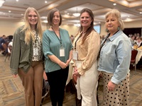 From left to right, Shelby Alguire, Dr. Kelly Bonnar, Jennifer Dalton and Theresa Adams pose for a photo.