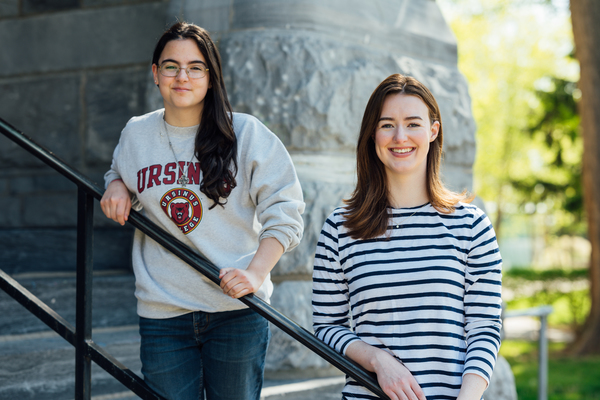 Paige Dickerman and Cassidy Denning, winners of the St. Andrews Scholarship.