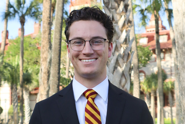 Representation of the achievement named 'Arieti Named Flagler College SGA President for 2026-27 Academic Year'.