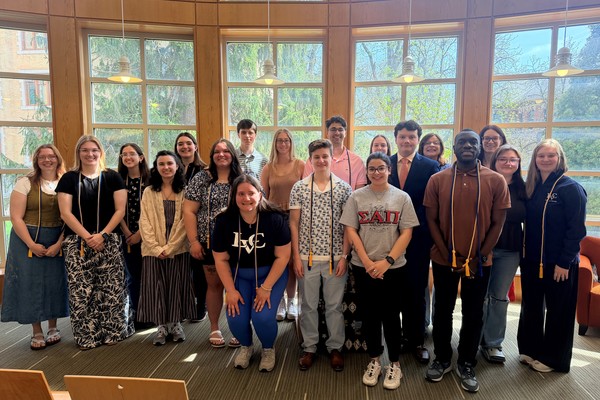Representation of the achievement named 'Lebanon Valley College Recognizes Delta Alpha Pi Honor Society Inductees'.