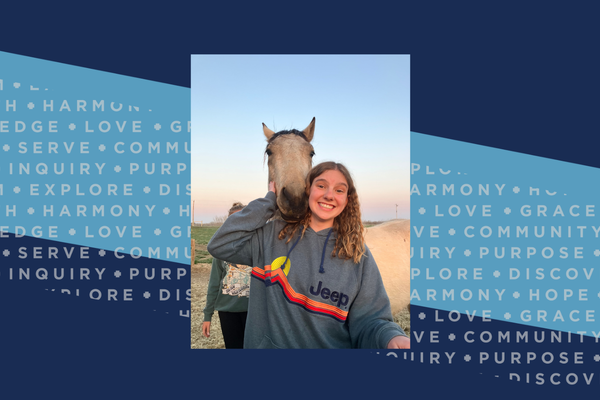 Representation of the achievement named 'Meet 3+1 dual degree nursing program senior Tayley Streeks'.