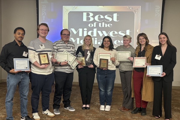 Representation of the achievement named 'UW-Whitewater students earn 11 Best of the Midwest awards for media work'.