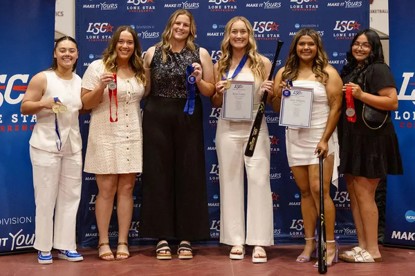 Angelo State All-LSC honorees group photo
