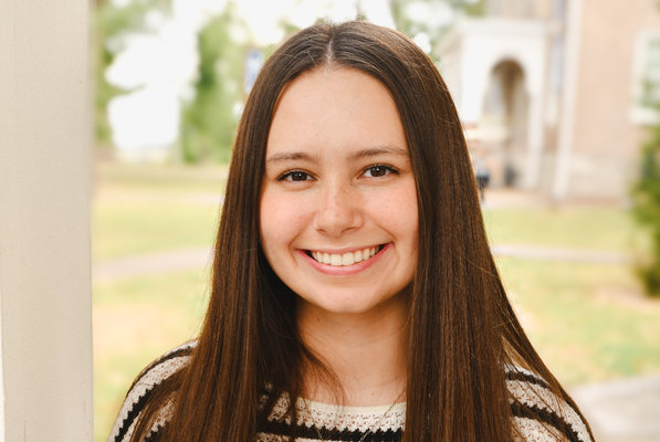 Lindsey Wilson University student Michaela Tracy '26 of Hustonsville, Kentucky, serves as Lindsey Wilson University student teacher this spring. Tracy is a mathematics teacher education graduate from the university. 