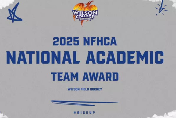 Representation of the achievement named 'Wilson Field Hockey Earns Third Straight NFHCA Team Academic Award'.