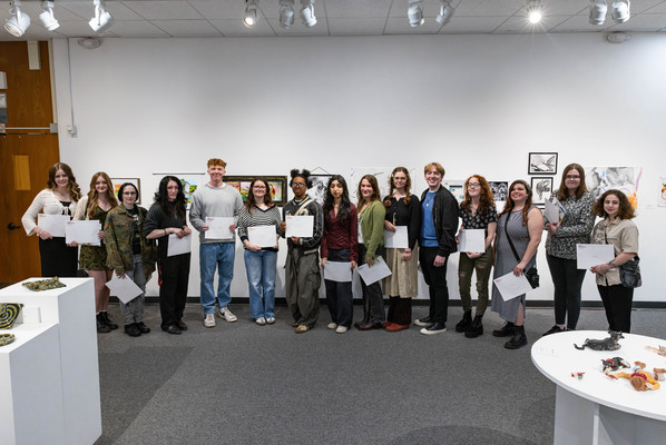 Students in the annual Juried Student Show received awards for their talented artwork.