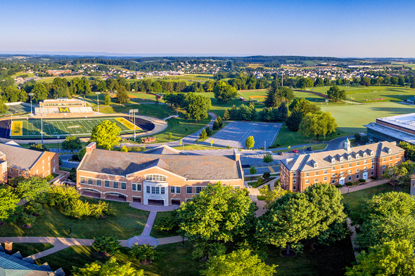 Aerial photo of McDaniel College