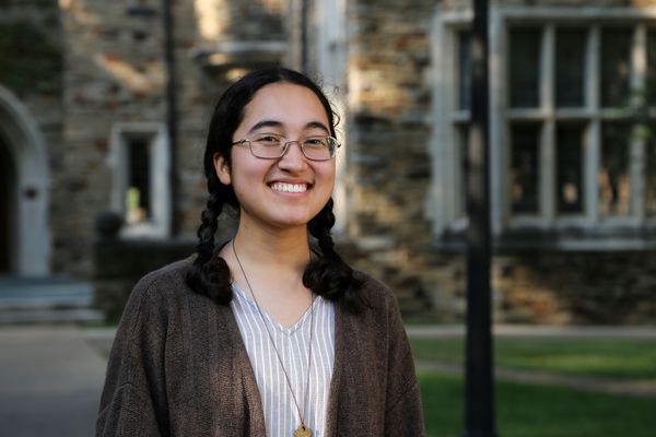 Representation of the achievement named 'Rhodes College Senior Yasmine Pirlepesov Selected for Fulbright Study/Research Award'.
