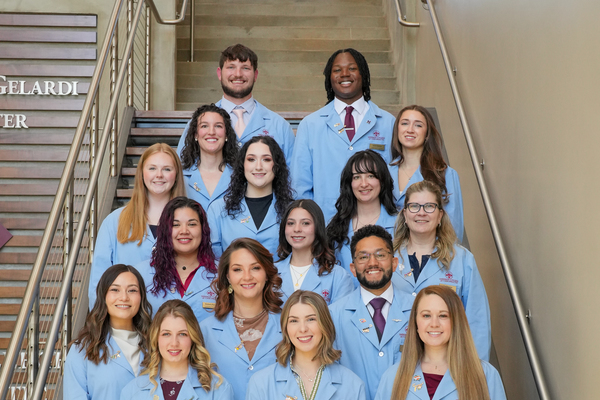 The newest Sherman College Chiropractic Center interns, who were pinned on 4-10-26.