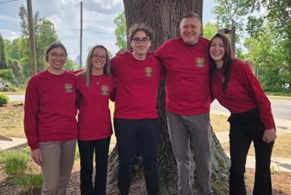 Shown, are CU-Lock Haven students and Dr. Barrie Overton (second from right) during the 46th Mid-Atlantic States Mycological Conference.