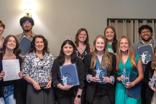 Group photo of Shenandoah Leadership Award winners.