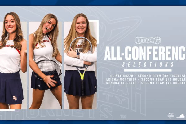 All-conference graphic featuring photos of Shenandoah's honorees.