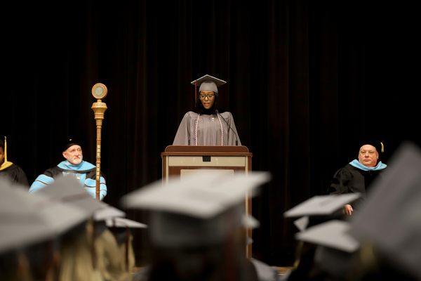N’Kyah Kendrick of Jackson used her graduation speech to pay tribute to a former classmate who passed away from cancer. Kendrick received an Associate Degree in Nursing from Hinds Community College on May 13.