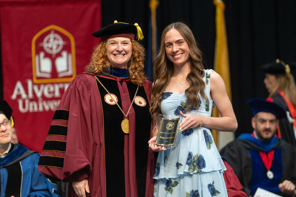 Representation of the achievement named 'Over 90 Alvernia Students Receive Excellence Awards at Honors Convocation'.