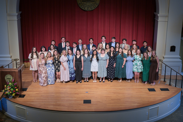 Representation of the achievement named 'Wofford inducts 41 in new Phi Beta Kappa class'.