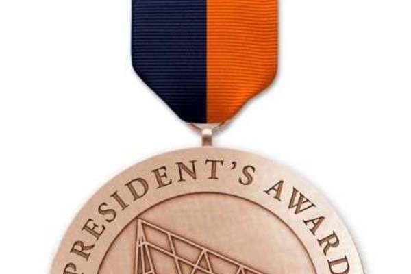 Photo of President's Award medal