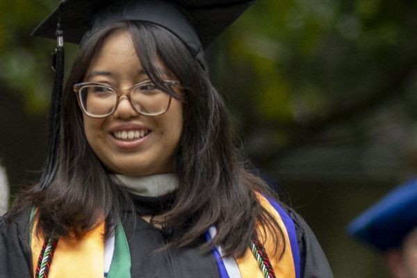 Representation of the achievement named '2026 Graduate Abigail Figueroa Presented Award at Rhodes College Commencement Exercises'.