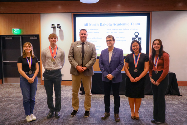 Four BSC students named to the 2026 All-North Dakota Academic Team and two BSC faculty representatives