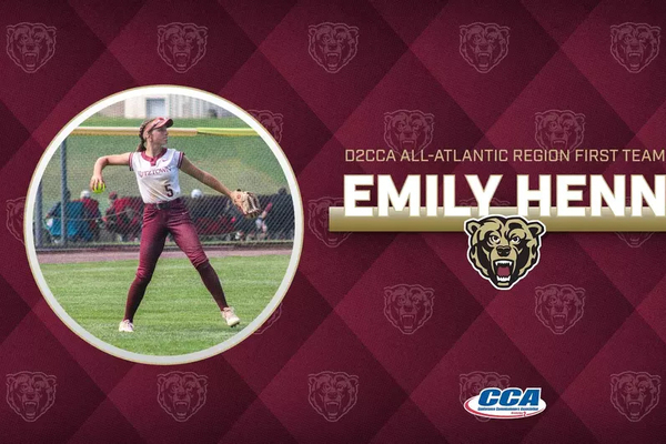 Representation of the achievement named 'Henn Consensus All-Region Player as she earns 2026 D2CCA All-Atlantic Region First Team'.
