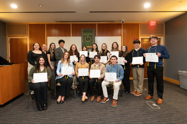 Representation of the achievement named 'Sigma Beta Delta Welcomes 15 Business & Management Students  '.